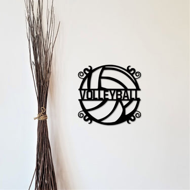 Custom Volleyball Name Sign | Metal Volleyball Name Wall Art | Sports Decor | Kids Room Decor | Personalized Teen Birthday Gift Idea